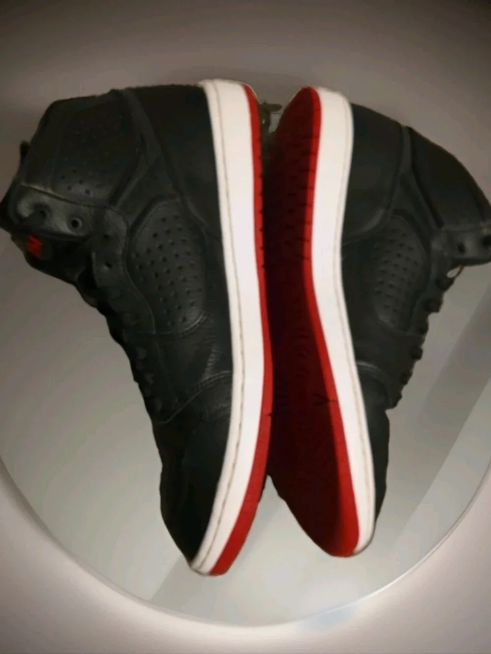 Pre-loved  Air Jordan Access Black /Red Sz 12 AR3762-001.